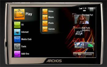 Archos inventa el concepto Internet Multimedia Tablet