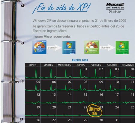¡Fin de vida de XP!