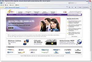 Ireo remoza su página web