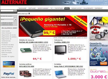 Alternate Ordenadores ve crecer sus ventas un 15% gracias a PayPal