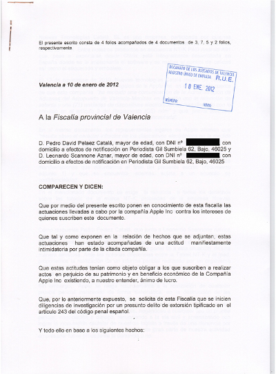 Apple es denunciada por extorsión