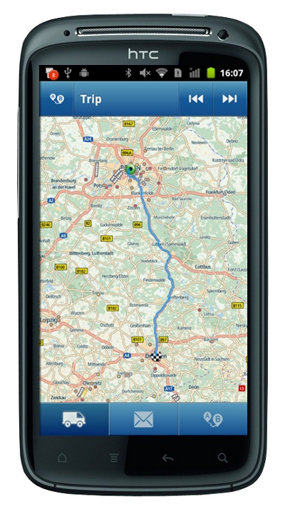 TomTom Webfleet Mobile para tabletas con Android