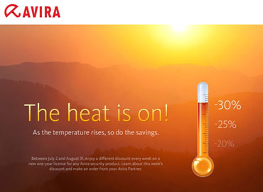 Avira descuenta de sus productos la temperatura ambiente
