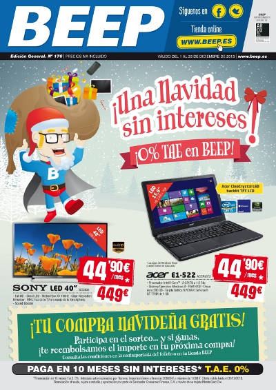 Promoción Navidad 2013 en tiendas Beep