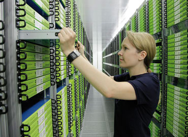 Servidores en un centro de datos