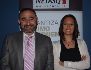 Carine Martins (Netasq) y Jose Ignacio Guijarro (Vinzeo)