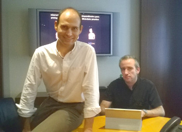 Alejandro Santana y Yago Jesús, directivos de eGarante