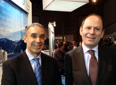 Efraín Rovira, vicepresidente mundial del canal cloud de HP, y José Manuel Segura, responsable de este canal en España.