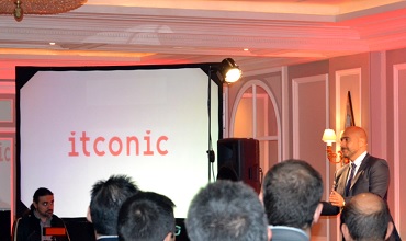 Javier de la Cuerda, consejero delegado de itconic, durante la celebración de este 17 Aniversario