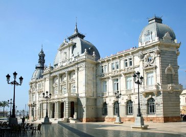 fachada del Ayuntamiento de Cartagena