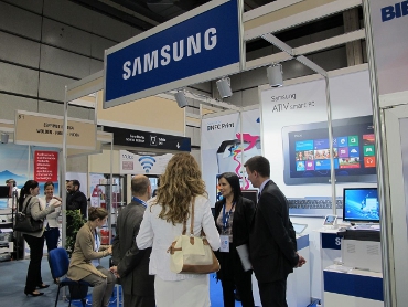Stand de Samsung en una edición de Melco Valencia