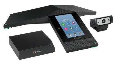 Trío de Polycom.