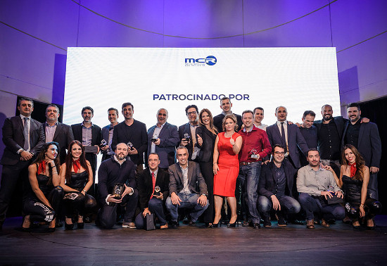 Foto de familia de los premiados MCR 2016.