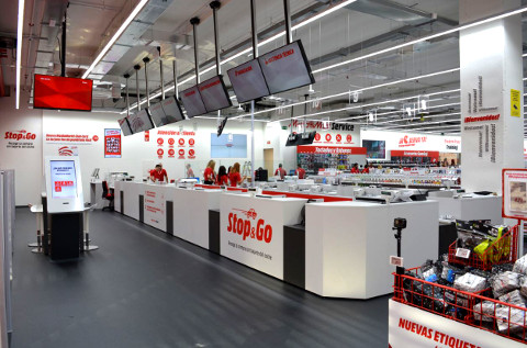 Aspecto de una tienda de MediaMarkt.