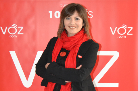 Cristina Sanz, directora de comunicación de VOZ.COM.