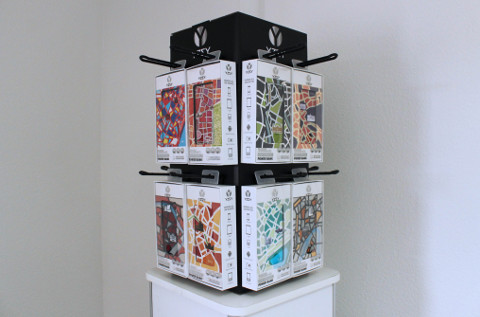 Expositor de baterías de Cities of the World de YZSY.