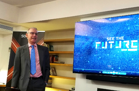 Ricardo Maté, durante la presentación de resultados de Sophos.