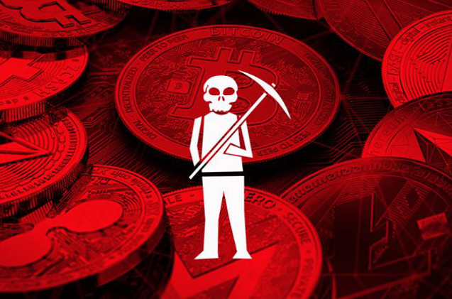 Malware alrededor del minado de criptomoneda.
