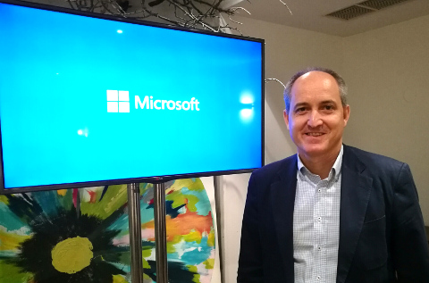 Rafael Sanz, director de canal de Microsoft.