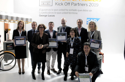 Los premiados del canal de SAP en España en 2019.