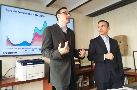 Ryan Kalember y Fernando Anaya, de Proofpoint.