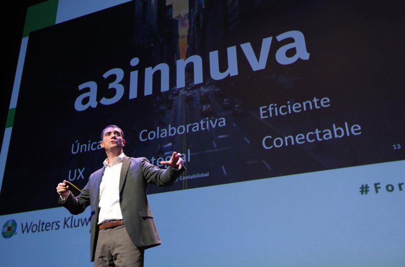 Tomàs Font, de Wolters Kluwer, en la presentación de a3innuva.