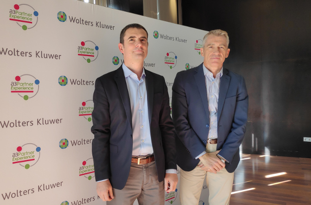 Tomàs Font y Josep Aragonés, en el evento de partners de Wolters Kluwer 2019.