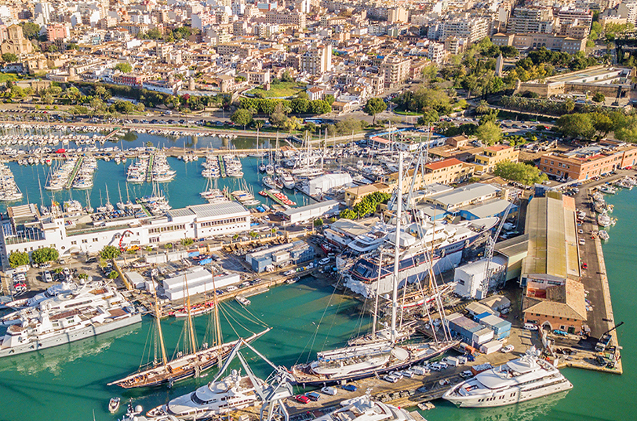 Instalaciones de los Astilleros de Mallorca.