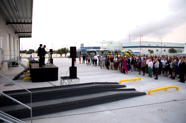 Inauguración del nuevo almacén de Depau.