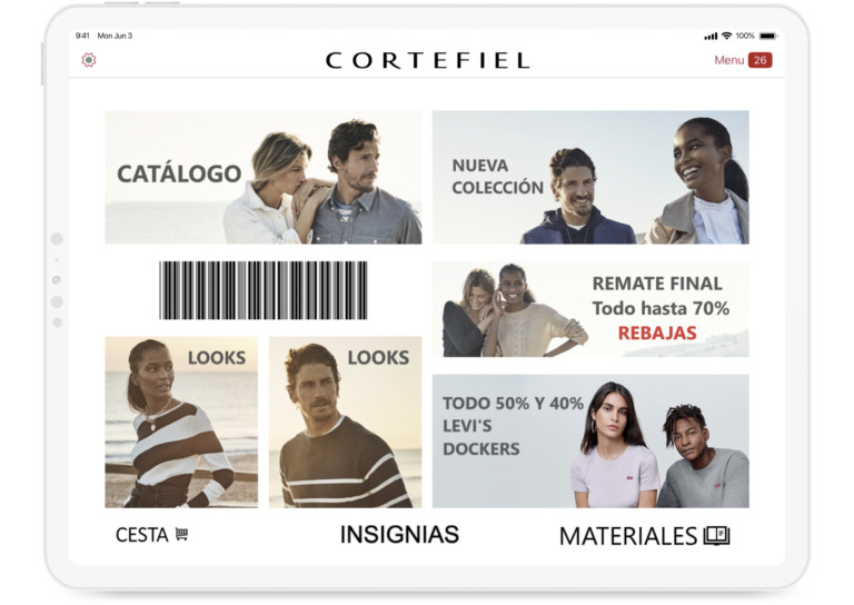 Cortefiel landing page