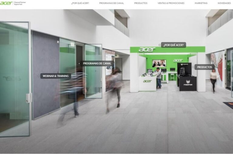 Portal de partners de Acer.