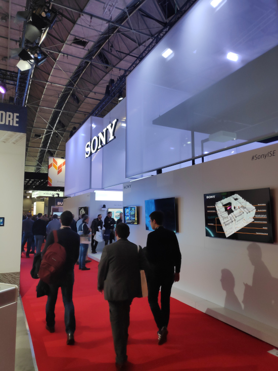 Stand de Sony en el ISE 2020. 