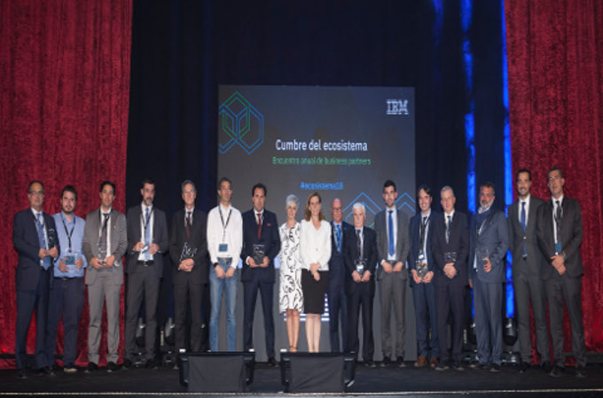 Partners premiados de la Cumbre Ecosistema 2018 de IBM. 