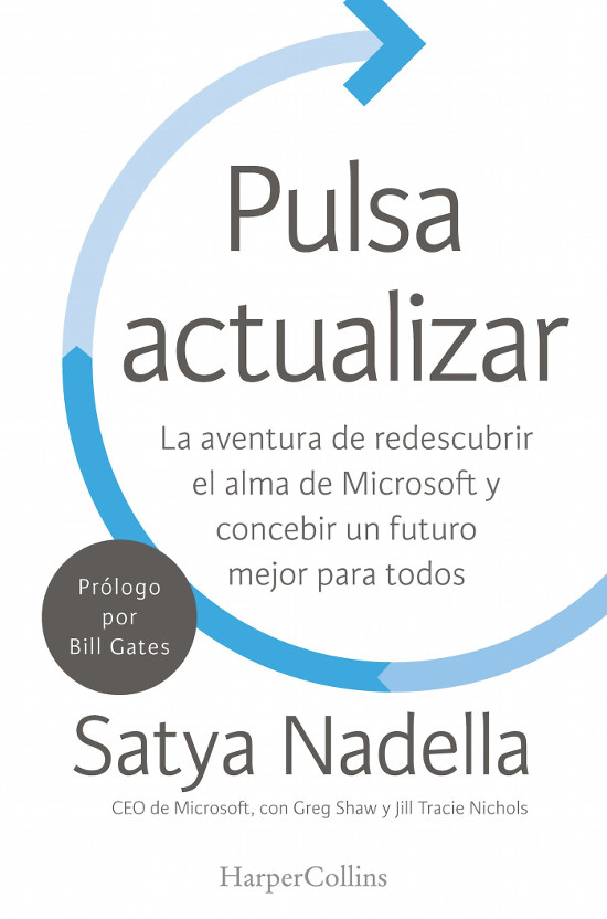 Portada del libro de Satya Nadella.