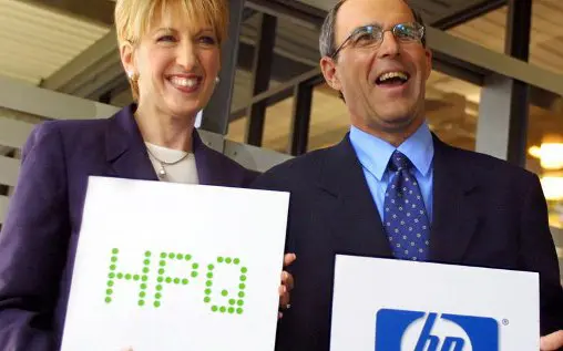 Carly Fiorina y Michael Capellas Carly Fiorina y Michael Capellas