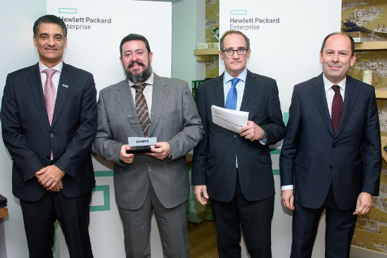 Premio Sphera en los premios HPE del canal 2016.