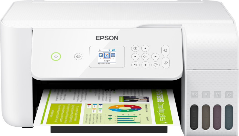 Impresora de Epson con tecnología EcoTank. 